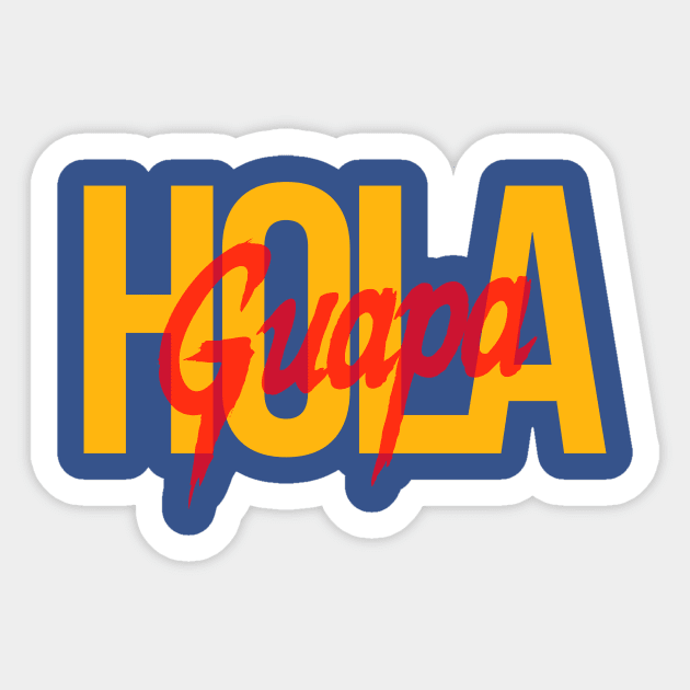 Hola Sticker by Moreira.art